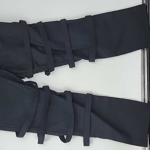 Men's Black Buckle Strap Pants - Picture 16 of 16